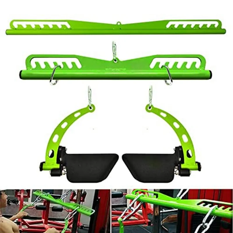 Home Gym Fitness Spreader Bar Multi-Grip Wide Lat Pull Down BarLat Pulldown Attachments
