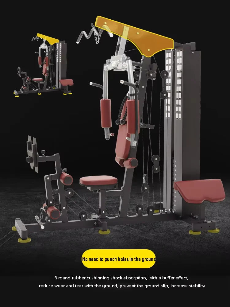 Home Indoor Comprehensive Gym Trainer Fitness Equipment With Strength Exercise Metal Material