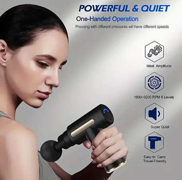 Massage Gun, a Handheld Percussion Massager