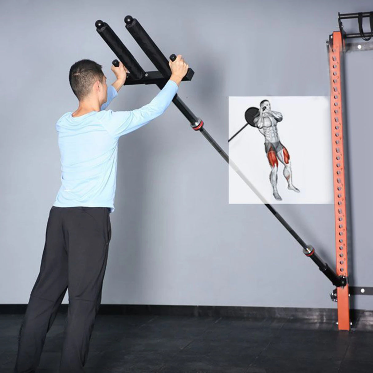 Bar Row Attachment Handle Ergonomic Fitness
