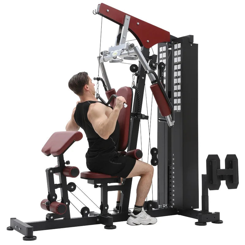 Home Indoor Comprehensive Gym Trainer Fitness Equipment With Strength Exercise Metal Material