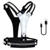 Running Light Vest USB Running Reflective Gear Light