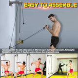 Fitness Wall Mounted Pulley System, Weight Cable Pulley System, Suitable For Gym Strength Training, LAT Pull Down, Fitness