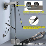 Fitness Wall Mounted Pulley System, Weight Cable Pulley System, Suitable For Gym Strength Training, LAT Pull Down, Fitness
