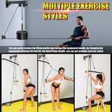 Fitness Wall Mounted Pulley System, Weight Cable Pulley System, Suitable For Gym Strength Training, LAT Pull Down, Fitness