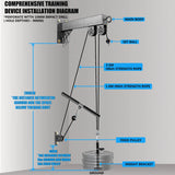 Fitness Wall Mounted Pulley System, Weight Cable Pulley System, Suitable For Gym Strength Training, LAT Pull Down, Fitness