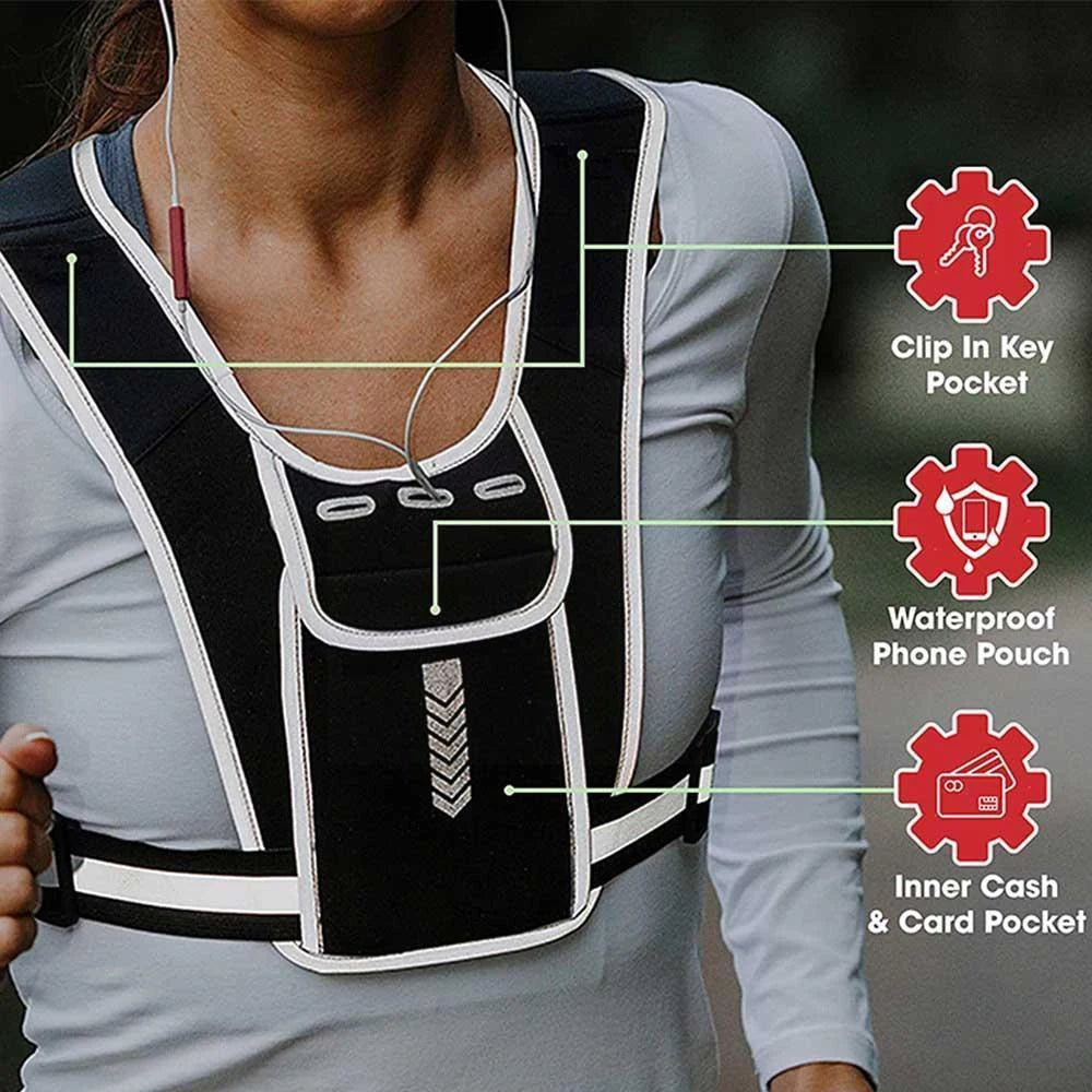 Reflective Running Vest for Men Women